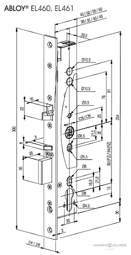 Abloy EL460 Electric Lock Package 3P