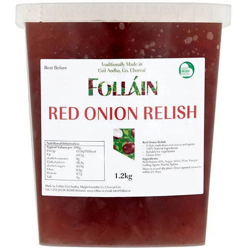 4 x Folláin Red Onion Relish 1.2Kg