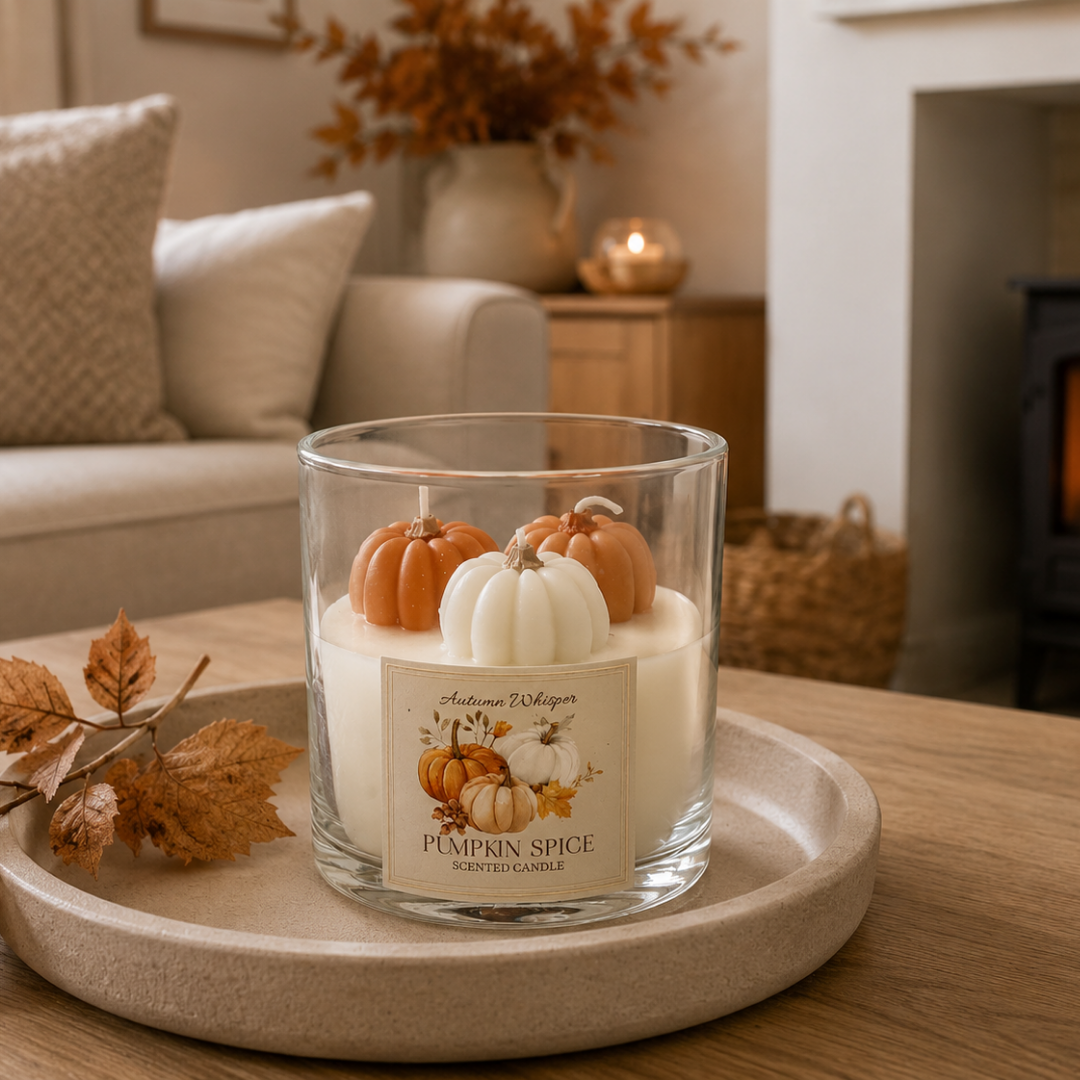 3D Pumpkin Spiced Scented Candle