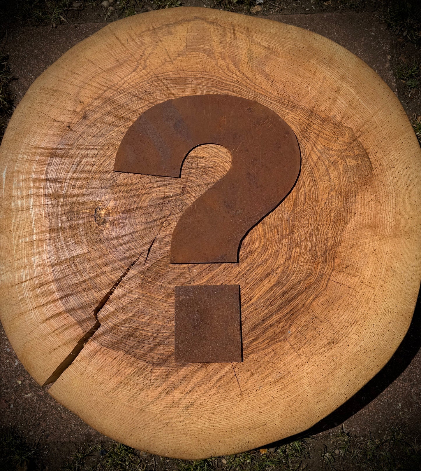 12" Rusty Fat Font Metal Letters A-Z 0-9.