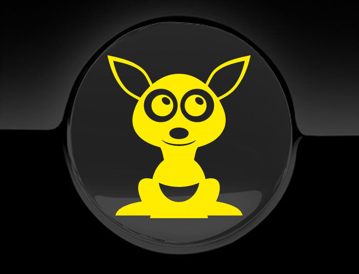 Adorable Kangaroo Fuel Cap Car Sticker
