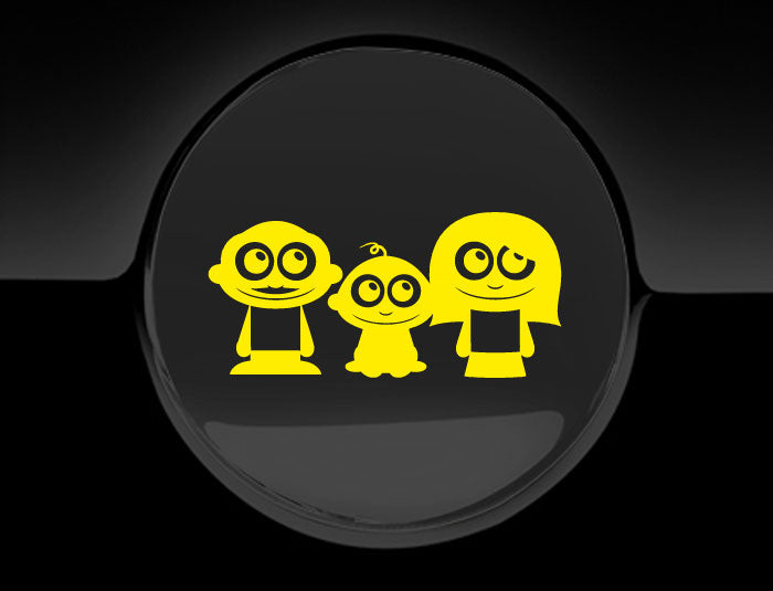 Adorable Family Fuel Cap Car Sticker