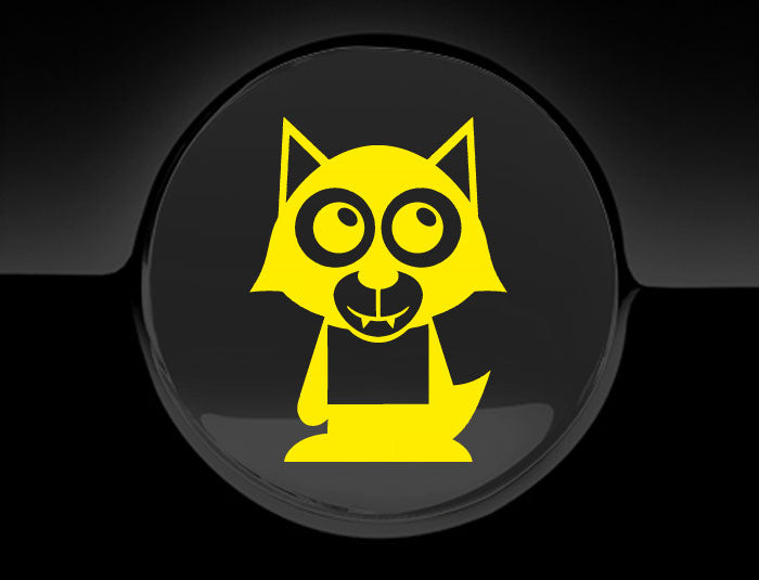 Adorable Werewolf Fuel Cap Car Sticker