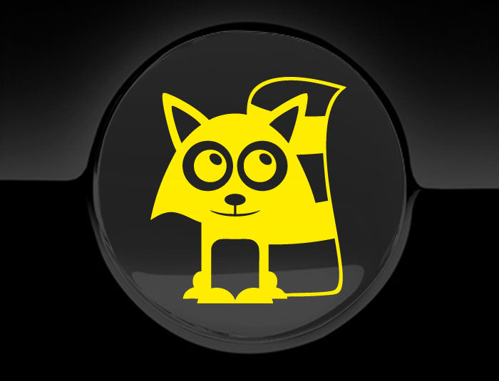 Adorable Raccoon Fuel Cap Car Sticker