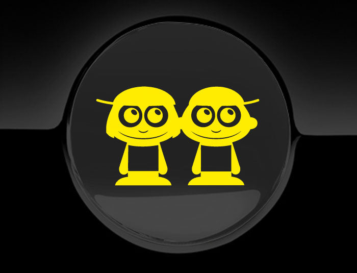 Adorable Boys Fuel Cap Car Sticker