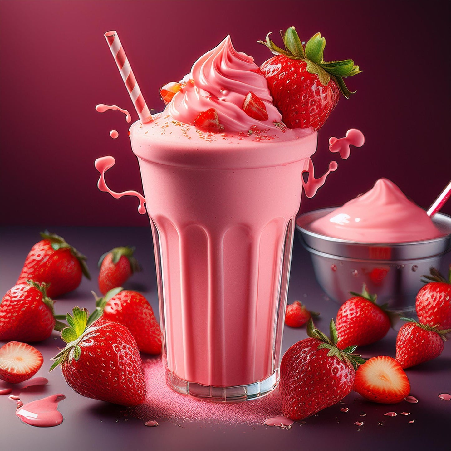 Strawberry Milkshake Food Flavouring - Professional High Strength - 10ml