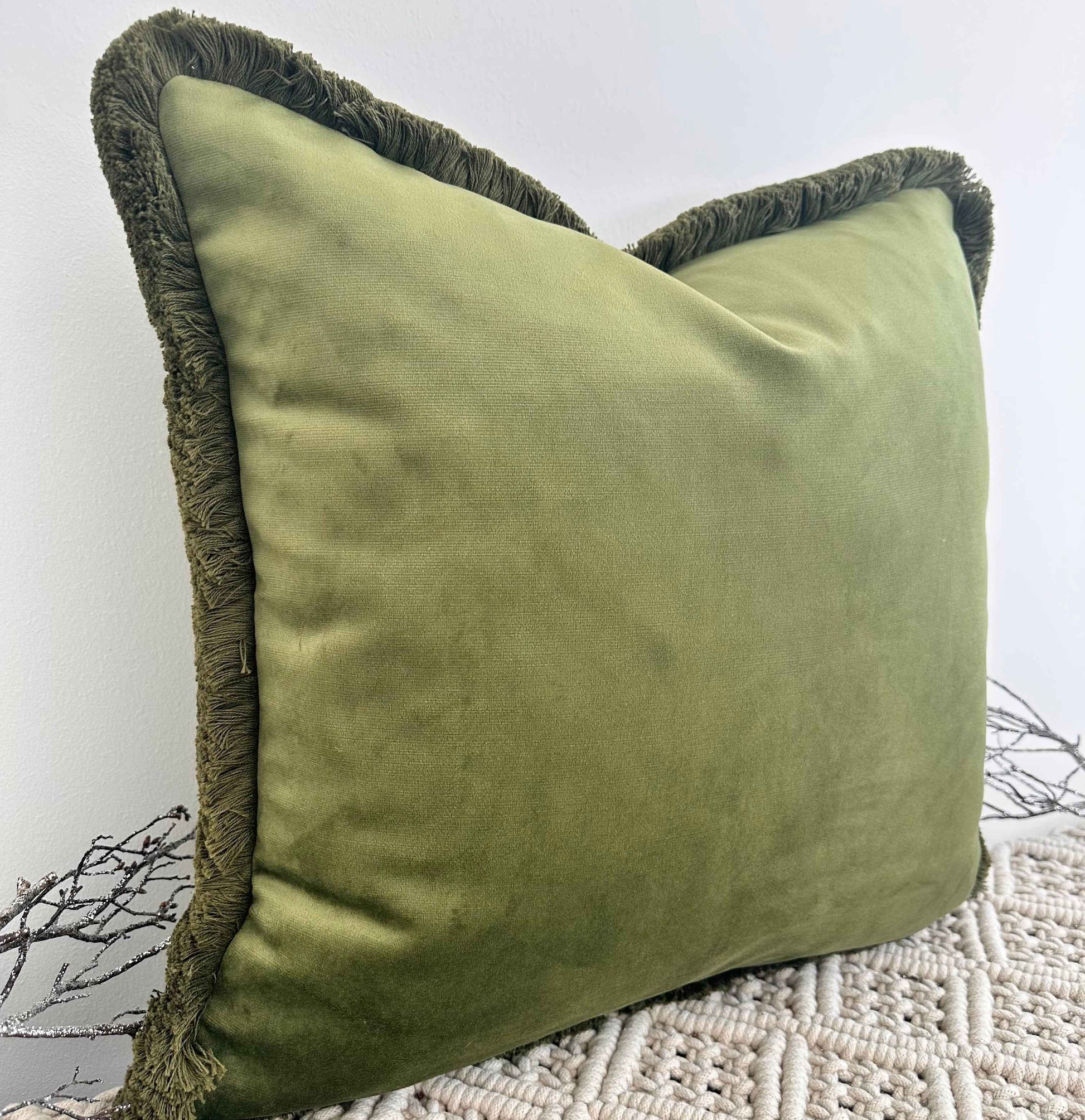 The Couture Cushion - The Forest Green Varley - Style No. 210