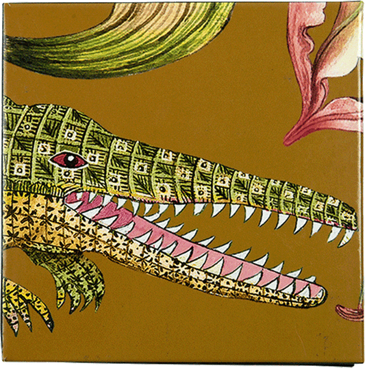 Flame Lily Swamp Coasters, Blue or Orange