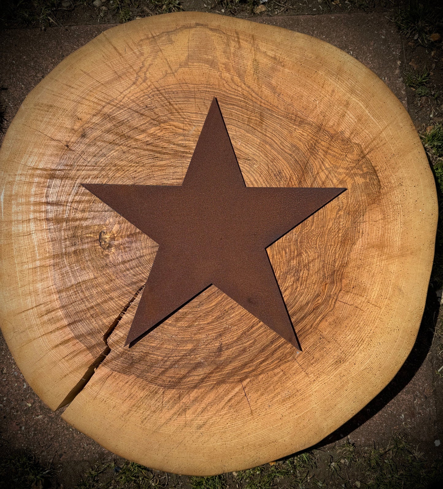 12" Rusty Fat Font Metal Letters A-Z 0-9.