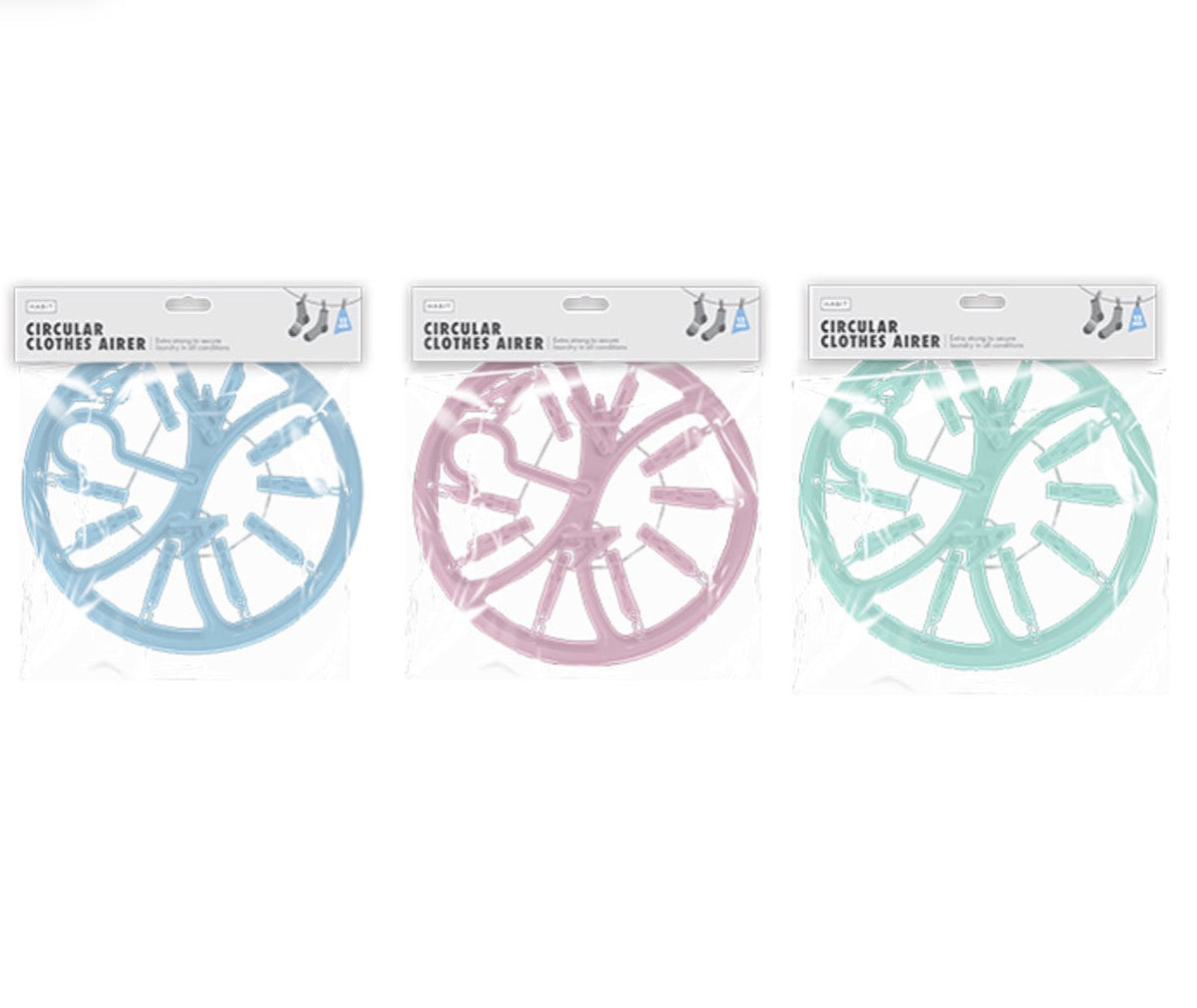 Circular clothes airer 12 pegs