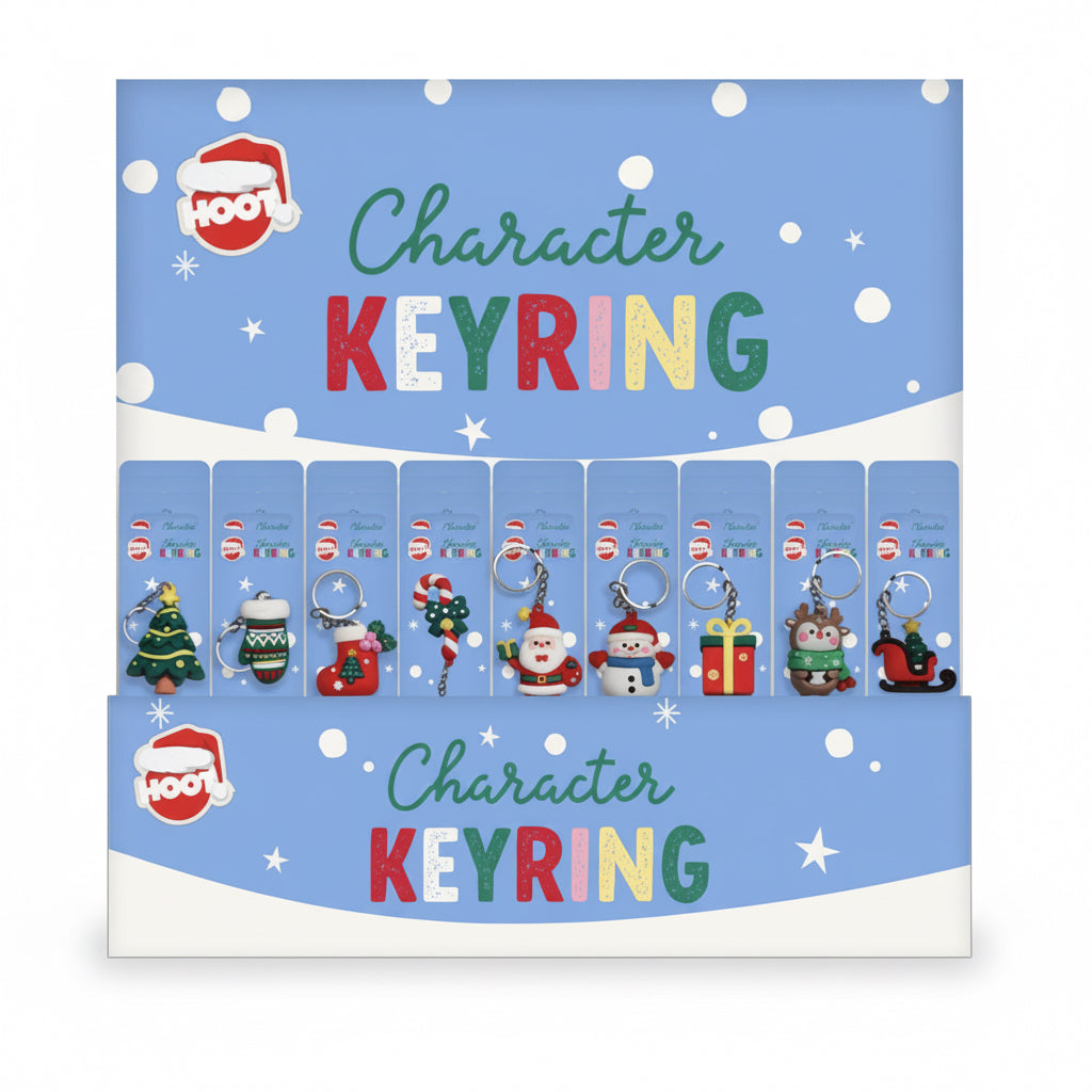 Christmas character keyring
