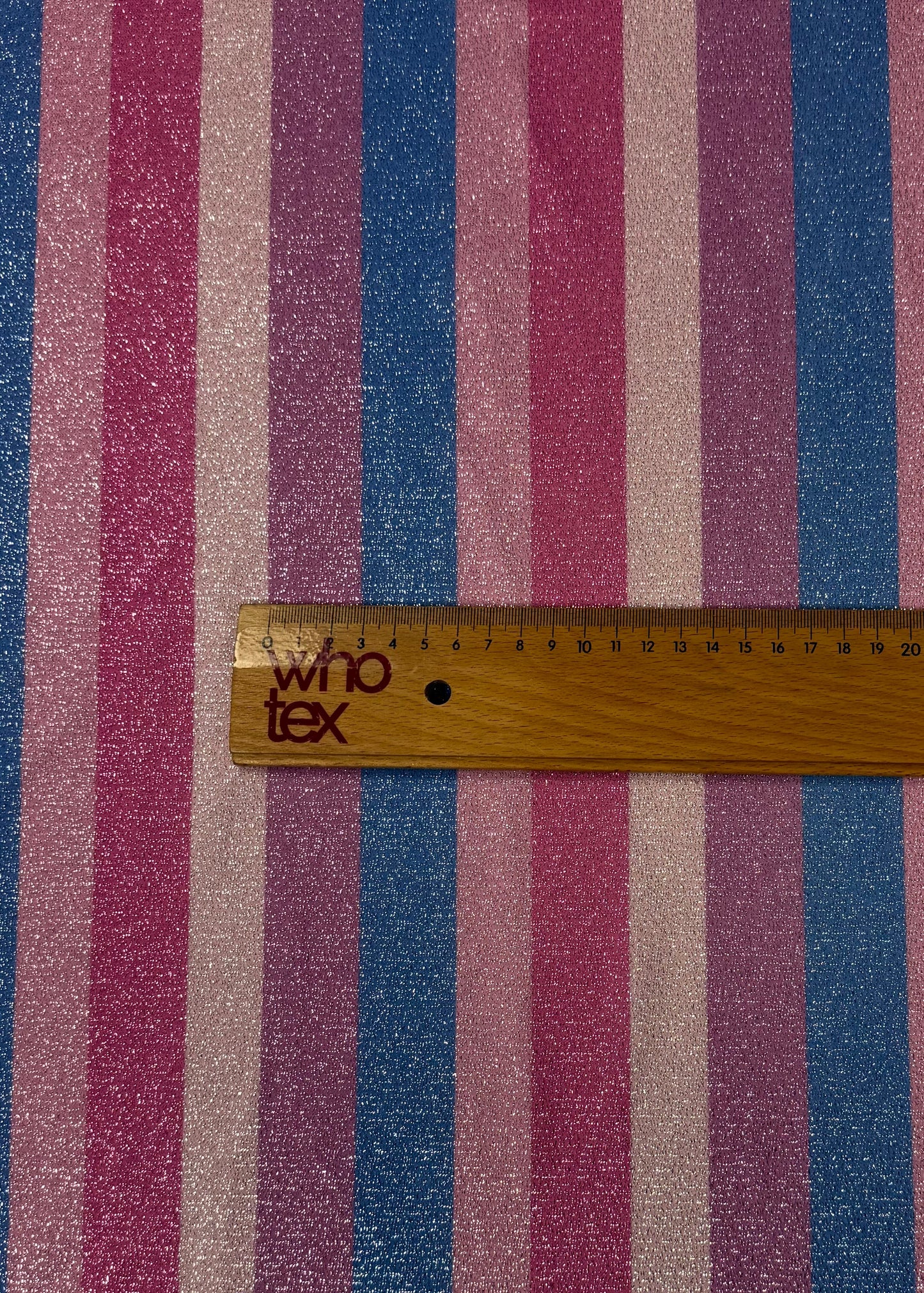 Lurex Striped Glitter Fabric by the Metre