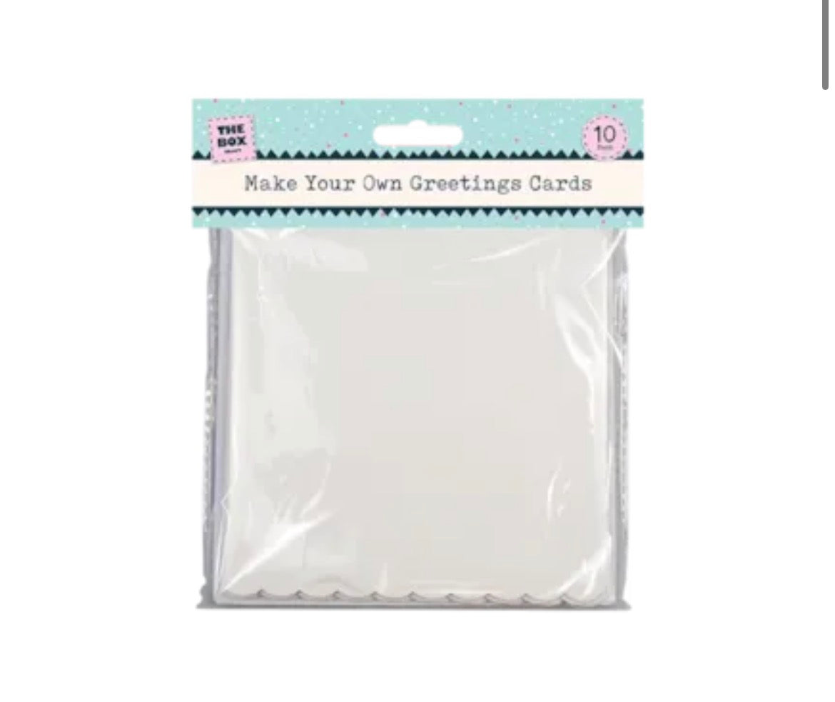 Make your own greetings cards 10 pack