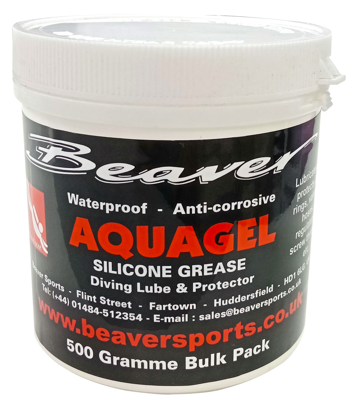Beaver 500 Gramme Bulk Tub of Aquagel Silicone Grease