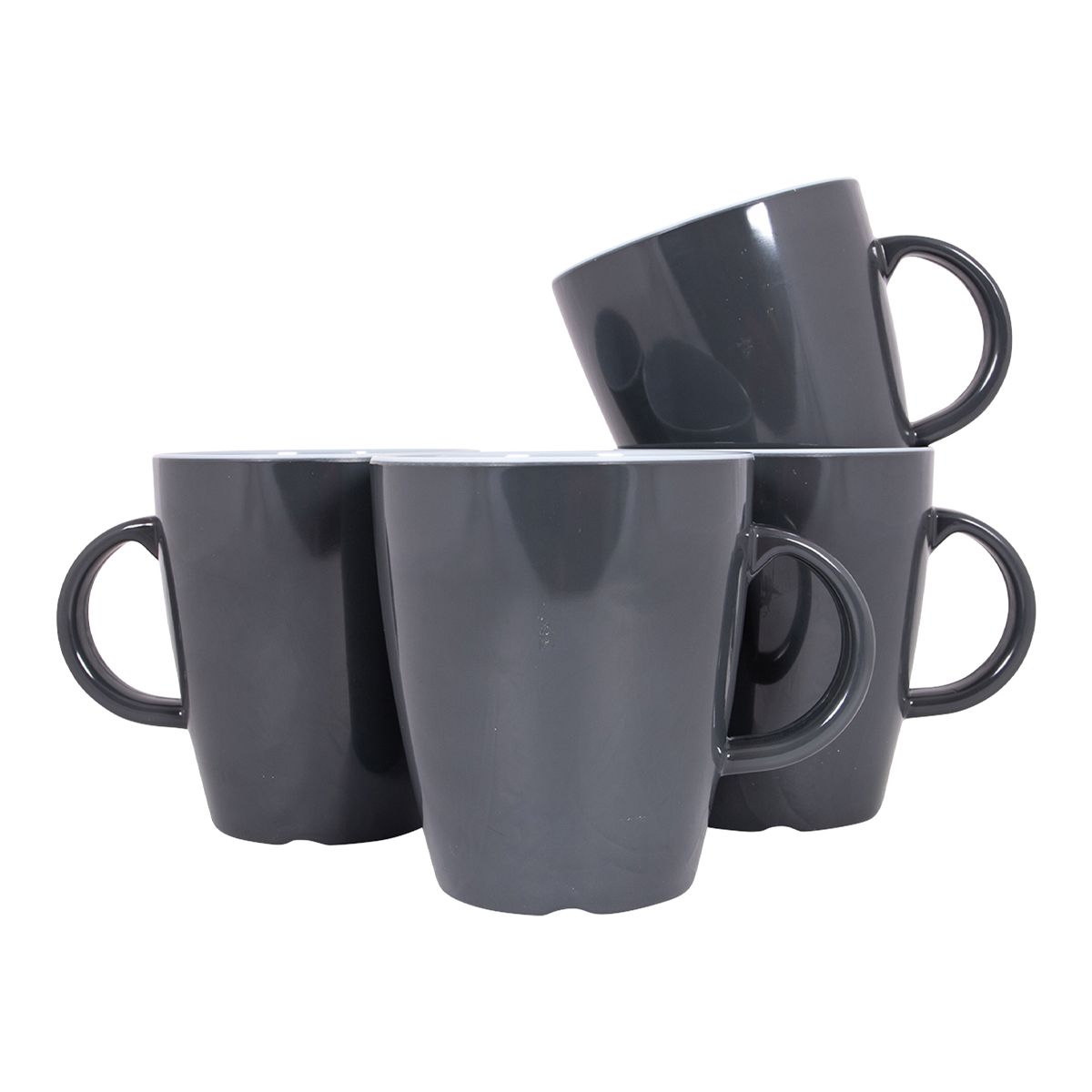 Gimex Vivid Line Mug Grey (380ml / 4 Pieces)