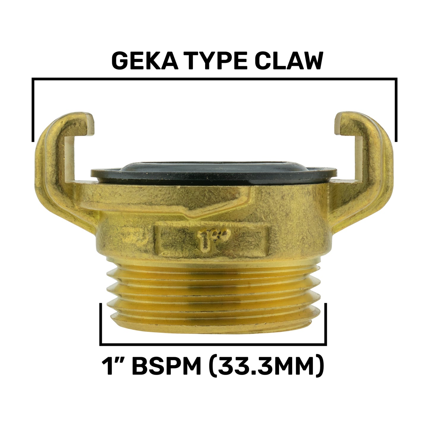 IBC 2 S60X6 Cap with Geka Type Fittings 25mm Barb Water Connector Barb Connector