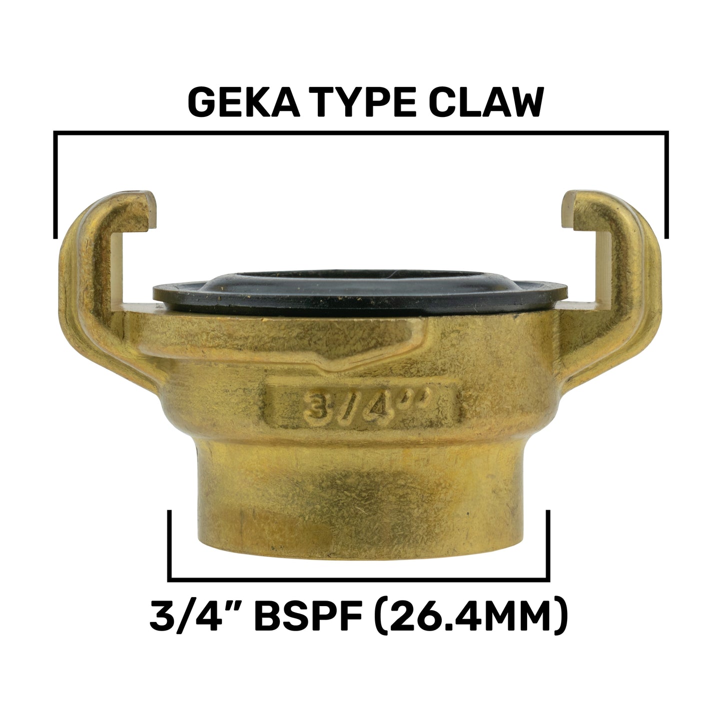 Water Butt 3/4 BSPM with Geka Type Claw Fitting Garden Hose Pipe Water Connector
