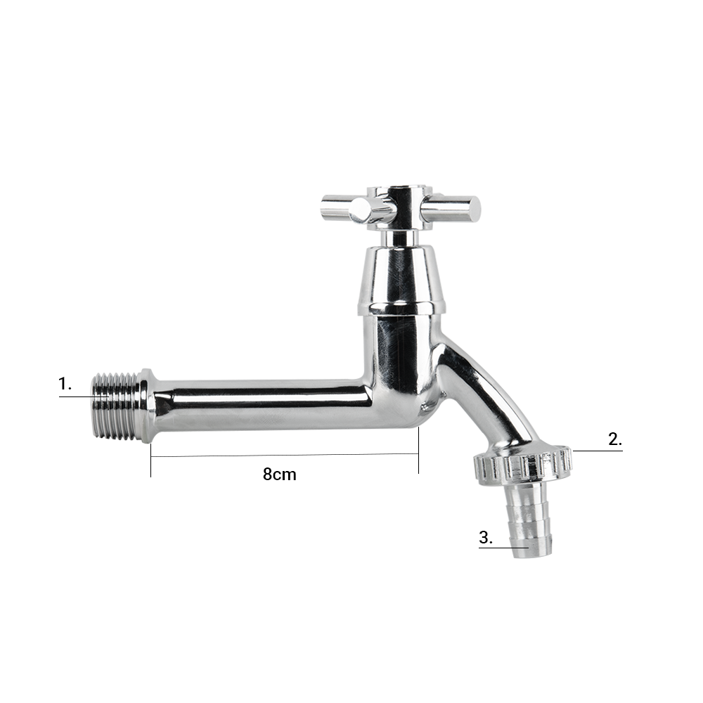 cross bib extended brass chrome brass tap Outdoor Watering Kit Hose Pipe Fitting