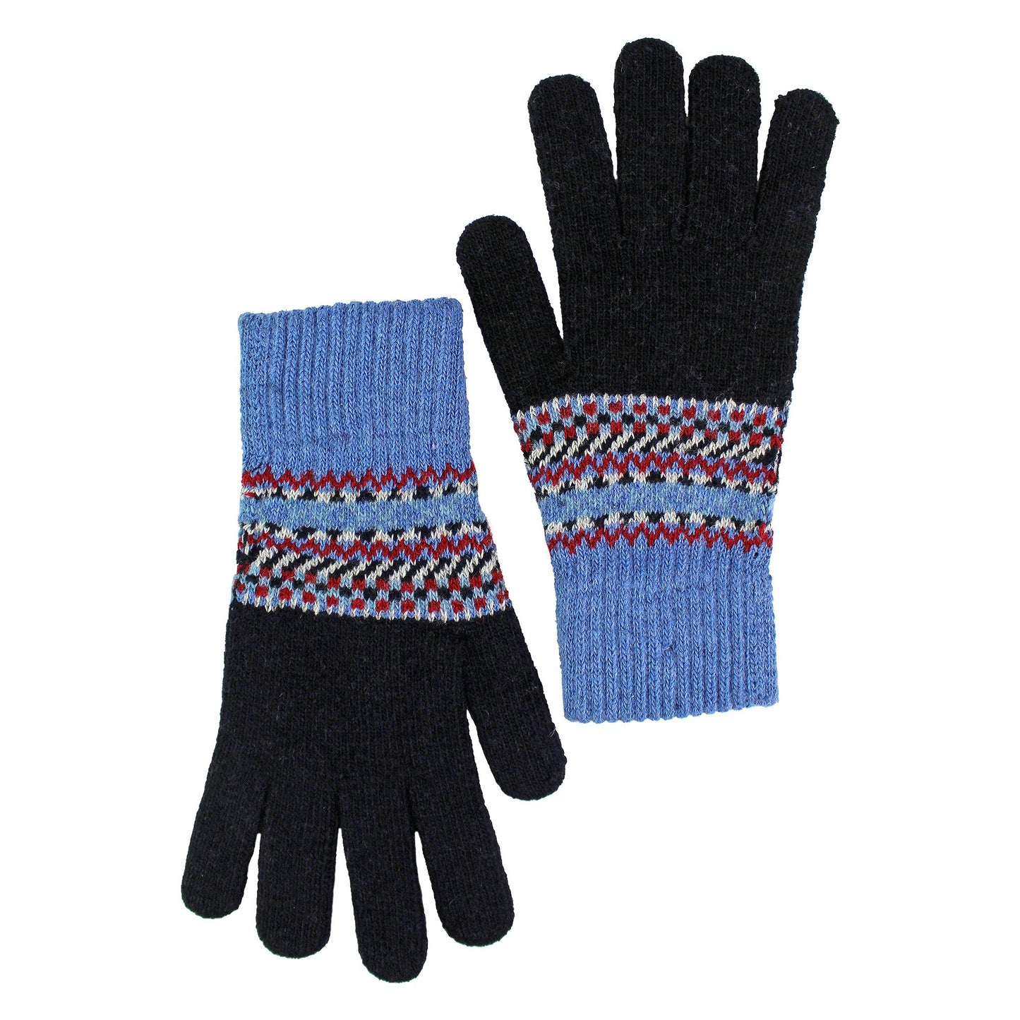 Mens Wool Gloves | Winter Cute Fairisle Gloves for Cold Weather