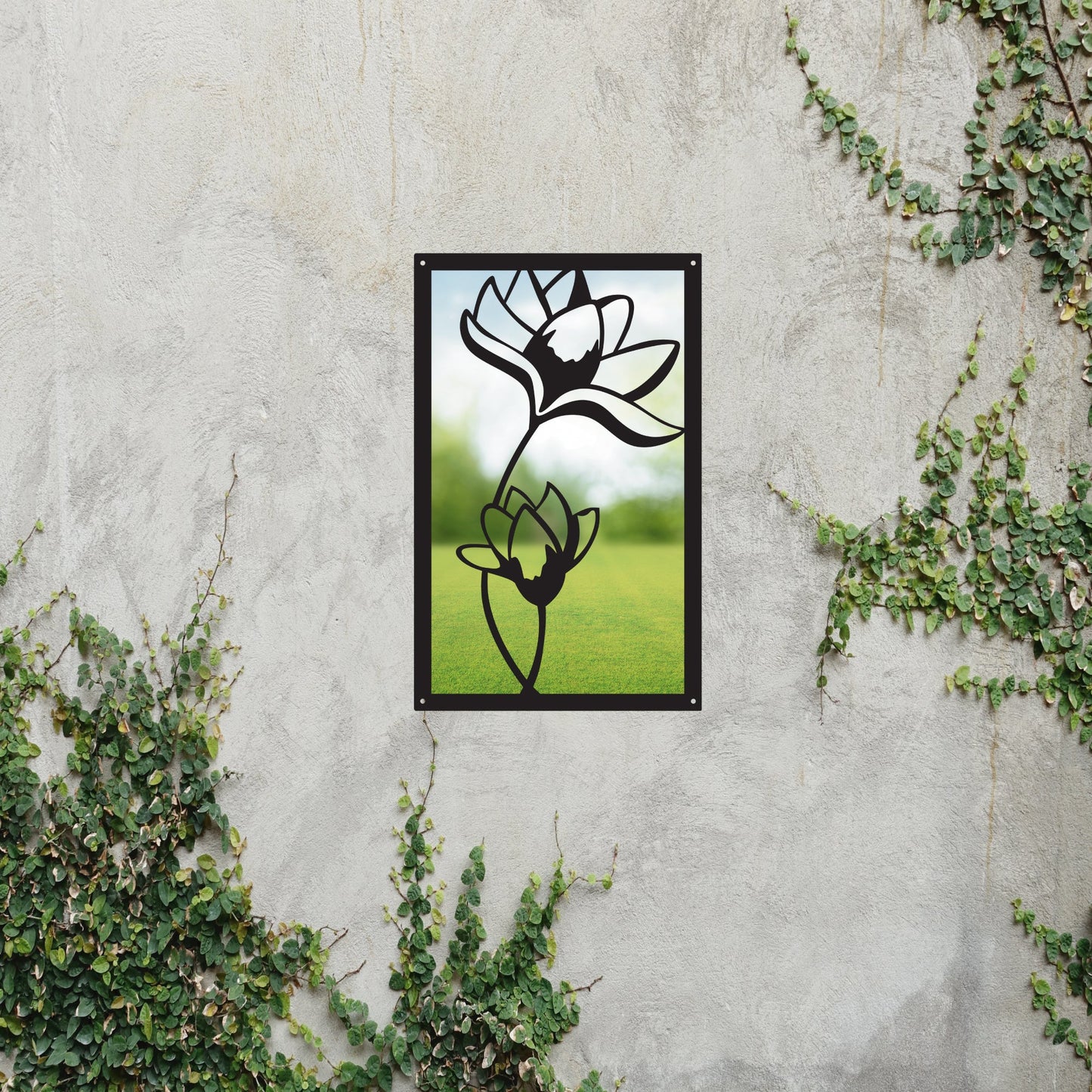 Lotus Flower Garden Mirror