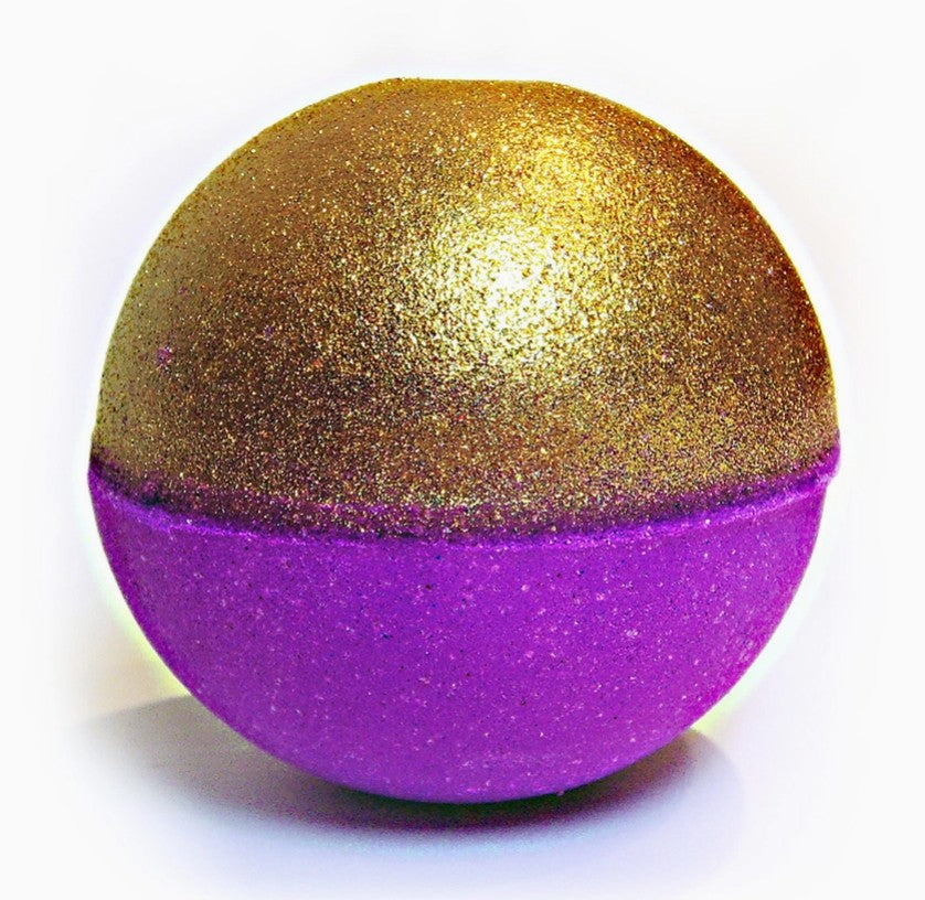 Handmade Gold Dust Opeum Large Xl Sphere Glittery Bath Bomb | Pack of 2