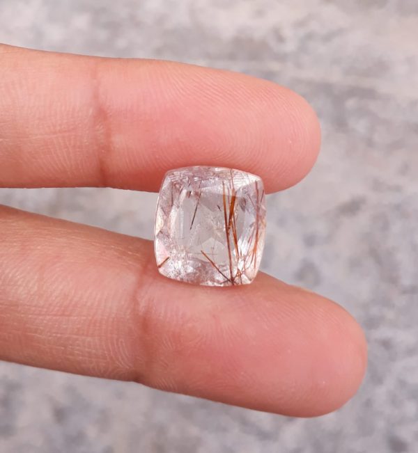 6ct Brown Tourmalated Quartz - Brown Rutile Quartz - Rutilated Quartz