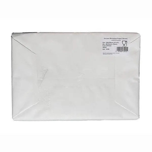 Greaseproof wrapping sheets 9"x14"