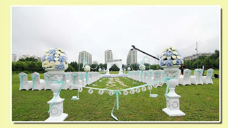 Grainbuds Wedding Dinning Chair Seat Covers High Stretch Solid Color Hotel Banquet Seat Cover Stretch Event Party Polyester Set