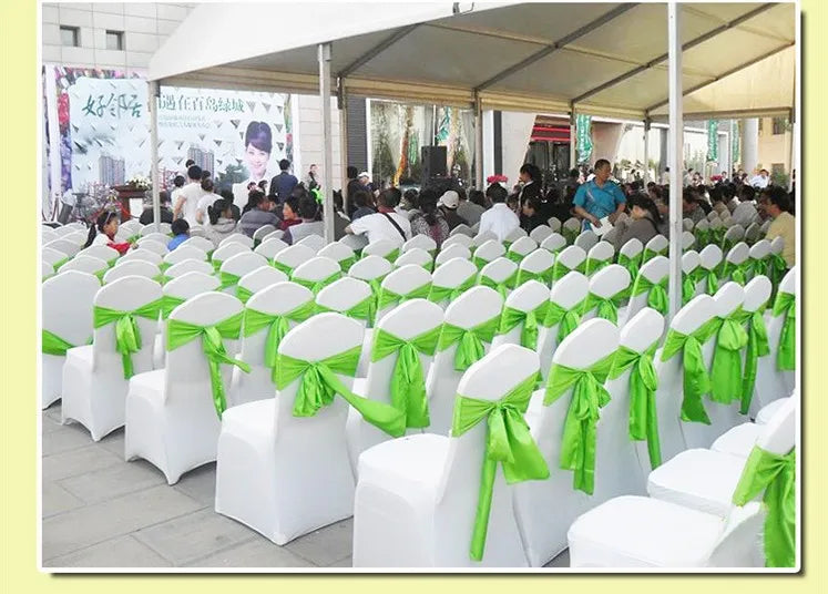 Grainbuds Wedding Dinning Chair Seat Covers High Stretch Solid Color Hotel Banquet Seat Cover Stretch Event Party Polyester Set