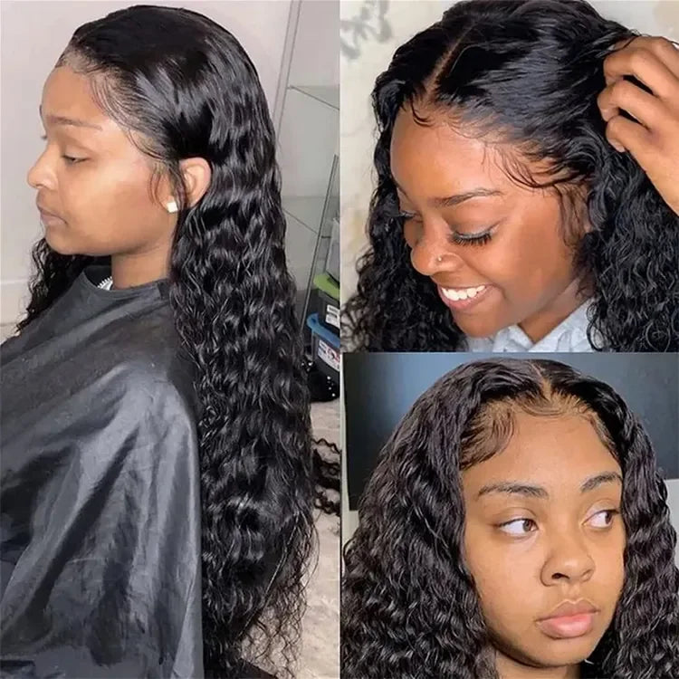 Wholesale Kinky Curly HD Lace Front Human Hair Wig Natural Long Raw Brazilian Hair Transparent Front Lace Wig for Women