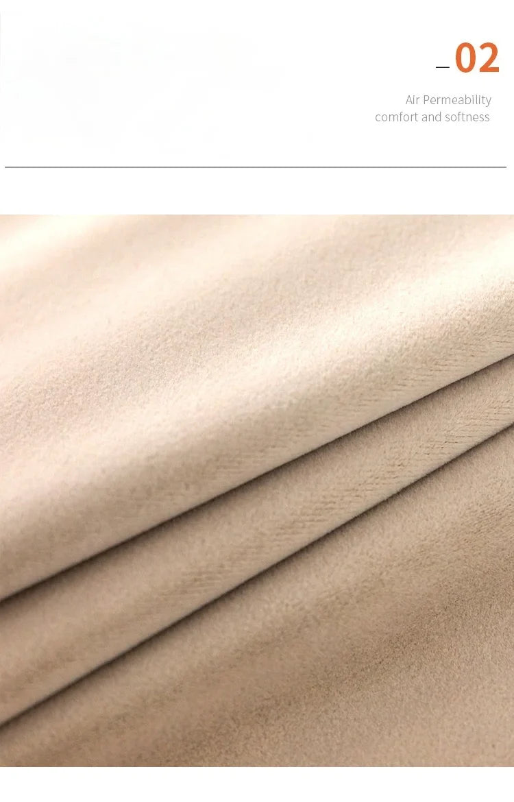 Modern Beige Velvet Curtains for Living Dining Room Bedroom Australian Cashmere Blackout Custom Door Window Drape Room Decor