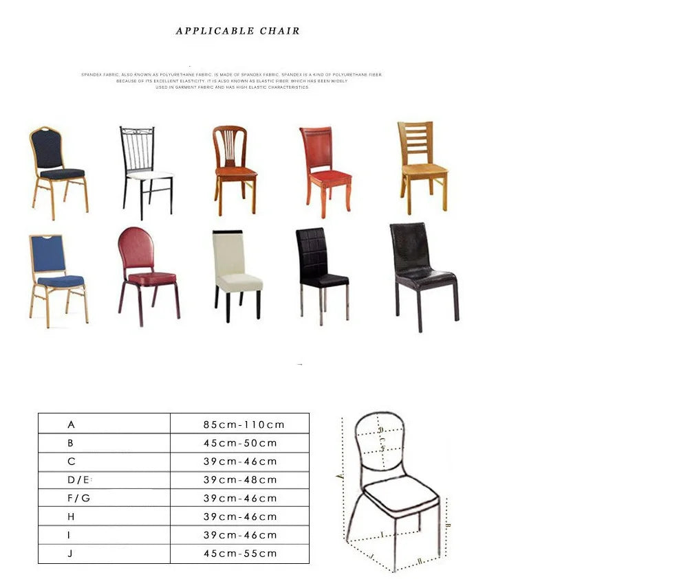 Grainbuds Wedding Dinning Chair Seat Covers High Stretch Solid Color Hotel Banquet Seat Cover Stretch Event Party Polyester Set