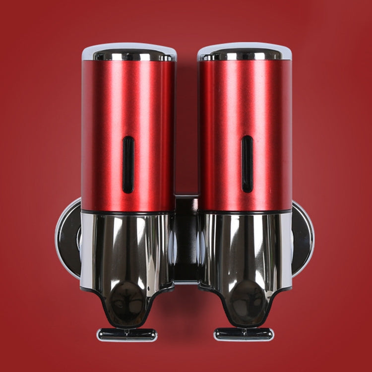 Dual Hotel Shower Manual Dispenser Wall Mounted Washing Liquid Shampoo Soap Bottle, Capacity: 1000ml, 1000ml/White, 1000ml/Dark Red, 1000ml/Green, 1000ml/Blue, 1000ml/Purple, 1000ml/Red, 1000ml/Silver, 1000ml/Black, 1000ml/Gold, 1000ml/Transparent
