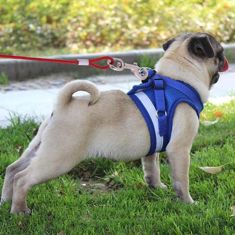 Double-end Steel Wire Rope Pet Dogs 2 in 1 Traction Rope Pet Walking Leads With Handle, Length: 5m,Random Color Delivery, Length: 5m