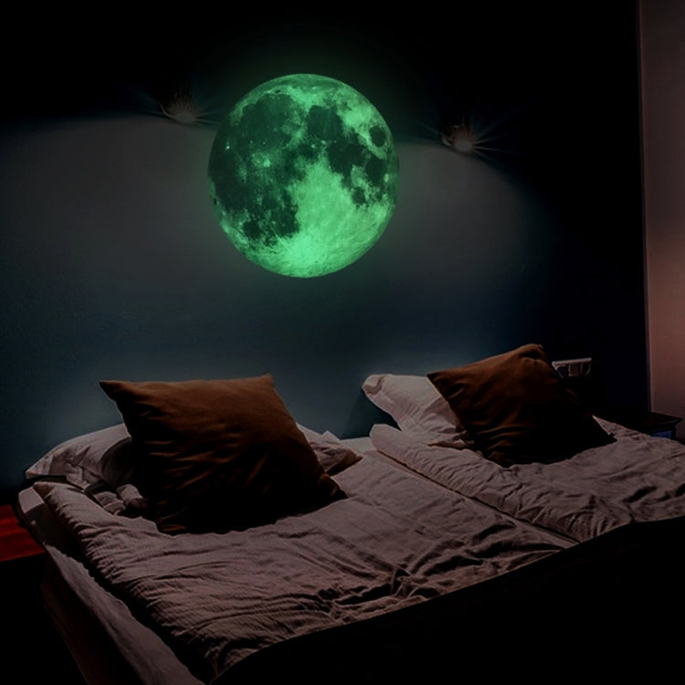 Fluorescent Moon Wall Stickers Halloween Wall Stickers Bedroom Living room Decorative Wall Stickers, Fluorescent Moon Pink