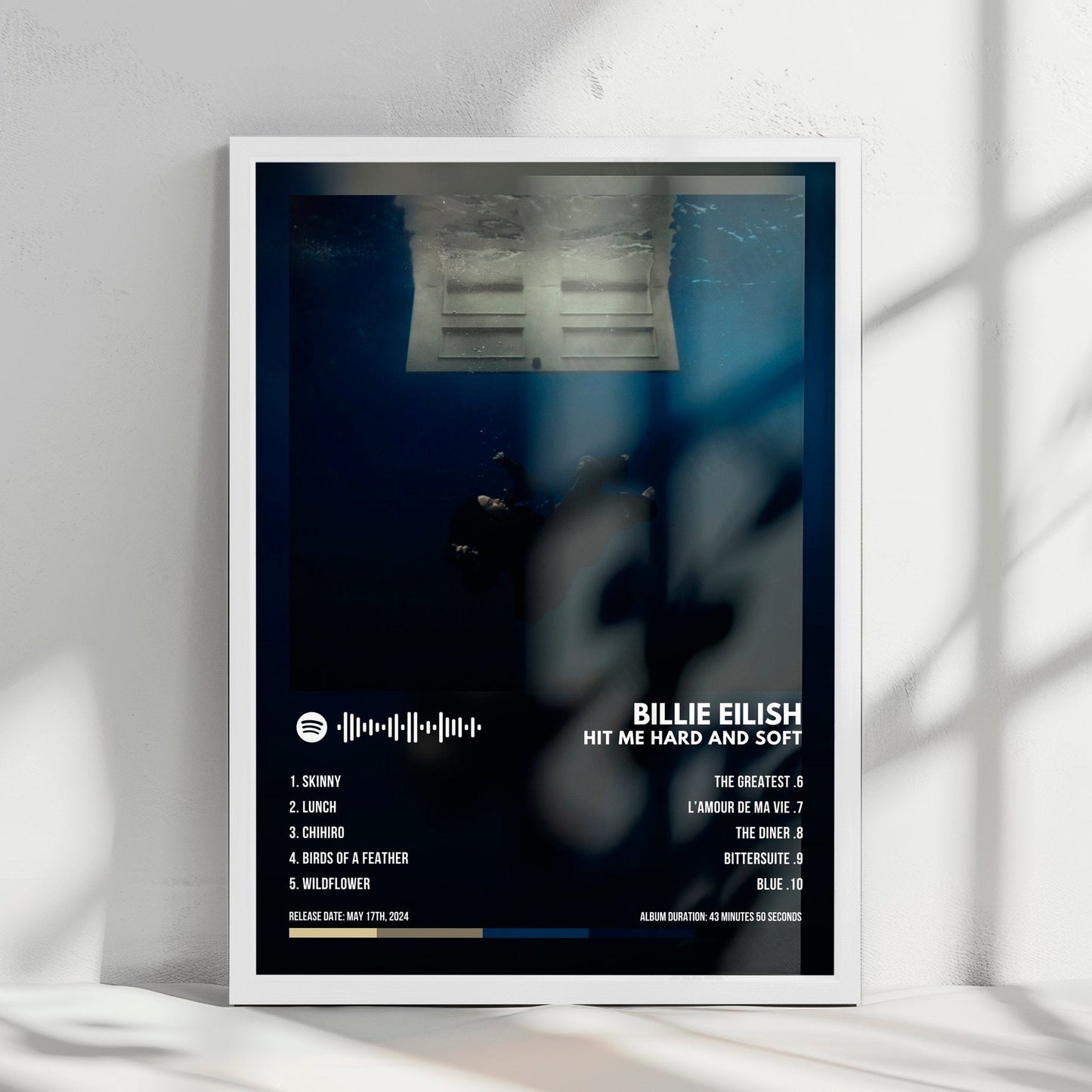 Billie Eilish "Hit Me Hard And Soft" Album Cover Poster - with Complete Tracklist