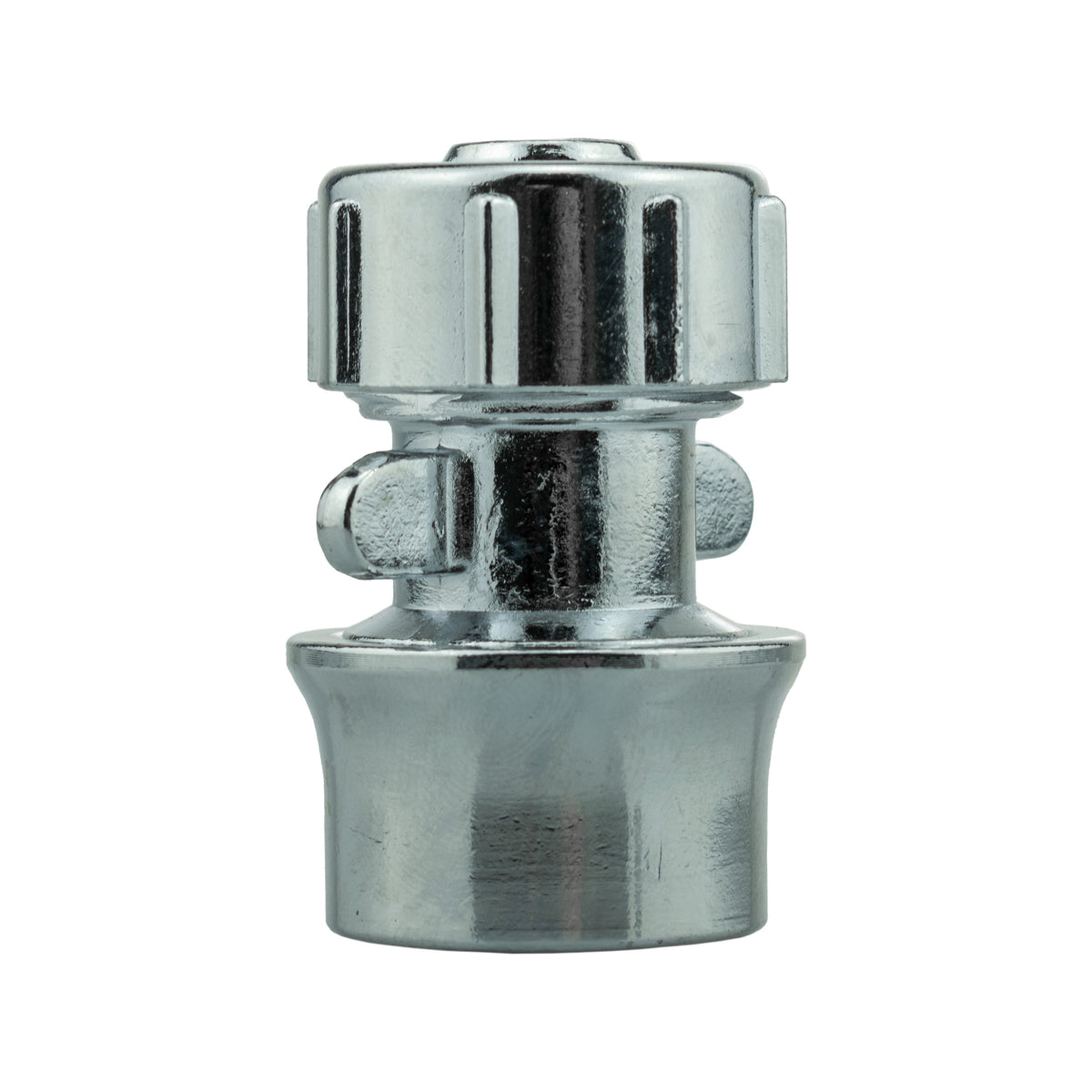 IBC 2” S60X6 Cap with Lever Valve, Click Lock and Hose Connector Zinc