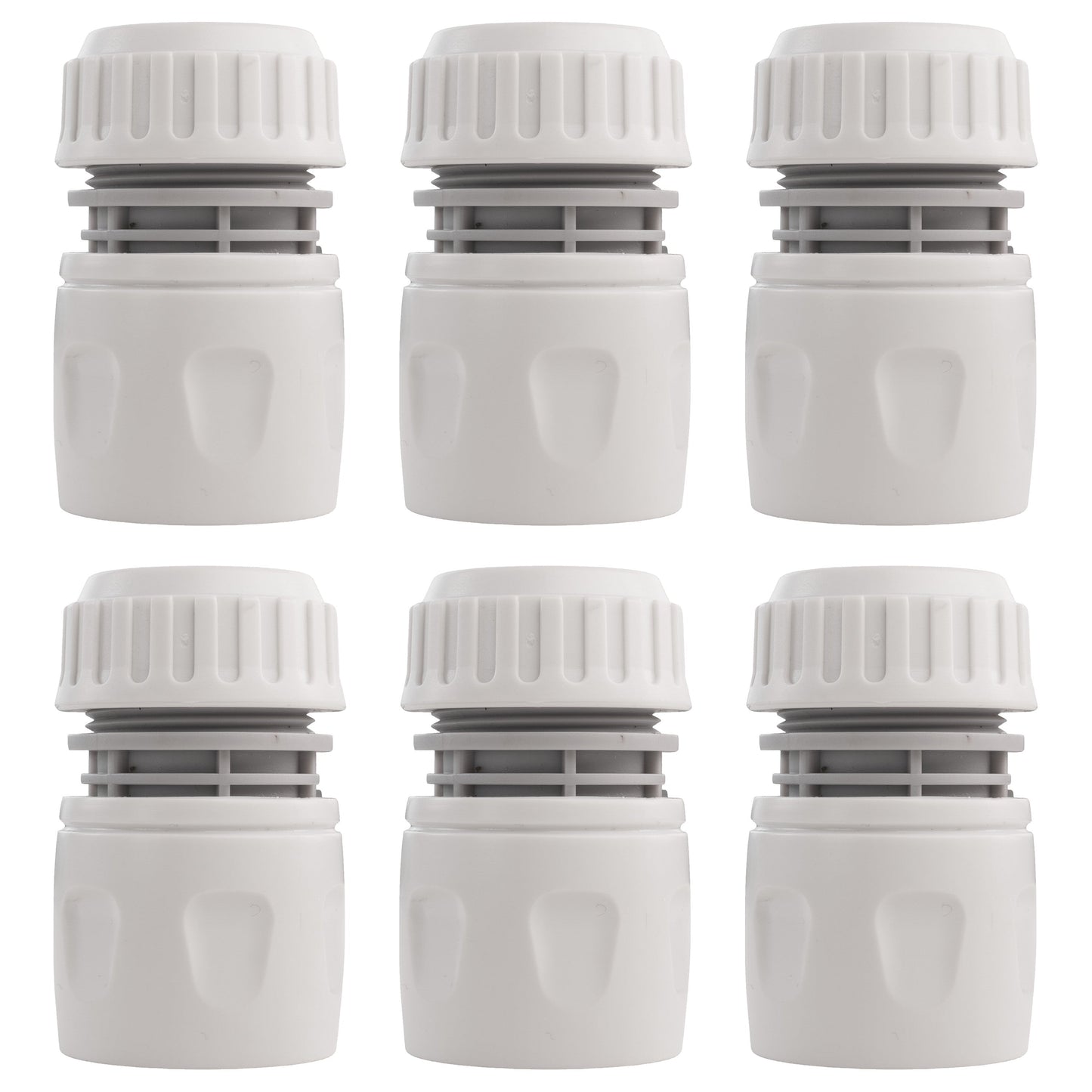 Female Hose Connector, 1/2in or 5/8in Hose,Gray Garden Hose Pipe Water Connector