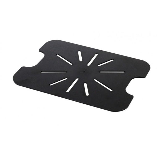 GN 1/2 Polycarbonate Gastronorm Drain Shelf Black
