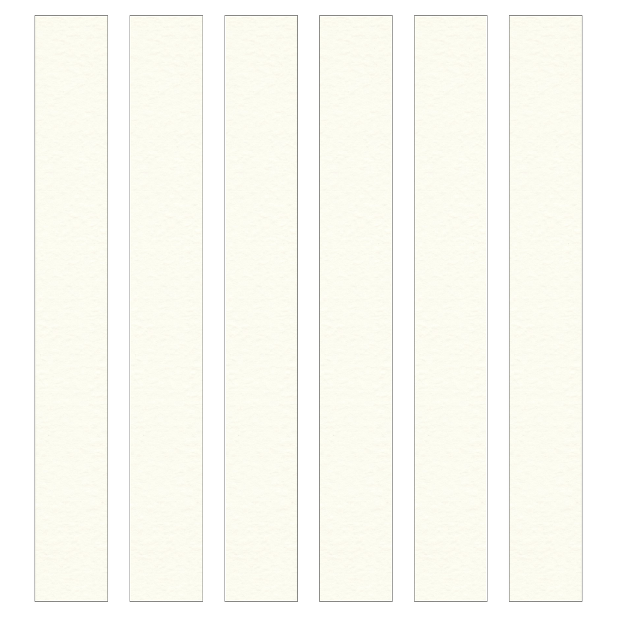 Hammered White Paper Chain Card Strips. 5 Meter / 16 Feet Long. Wedding Party Decor