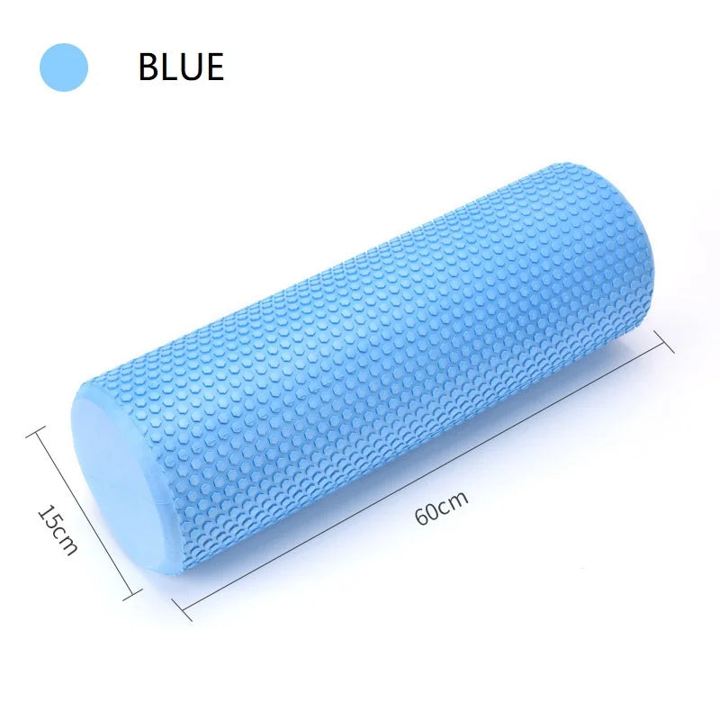 45/60CM Yoga Foam Roller High density EVA Muscle Leg Shoulder Roller Massage Tool Fitness Yoga column balance Stick Equipment