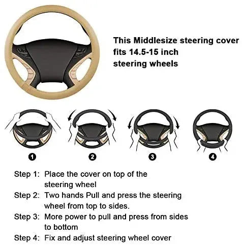 Crystal Car Steering Wheel Cover PU Leather Auto Accessories Case Car Stylin
