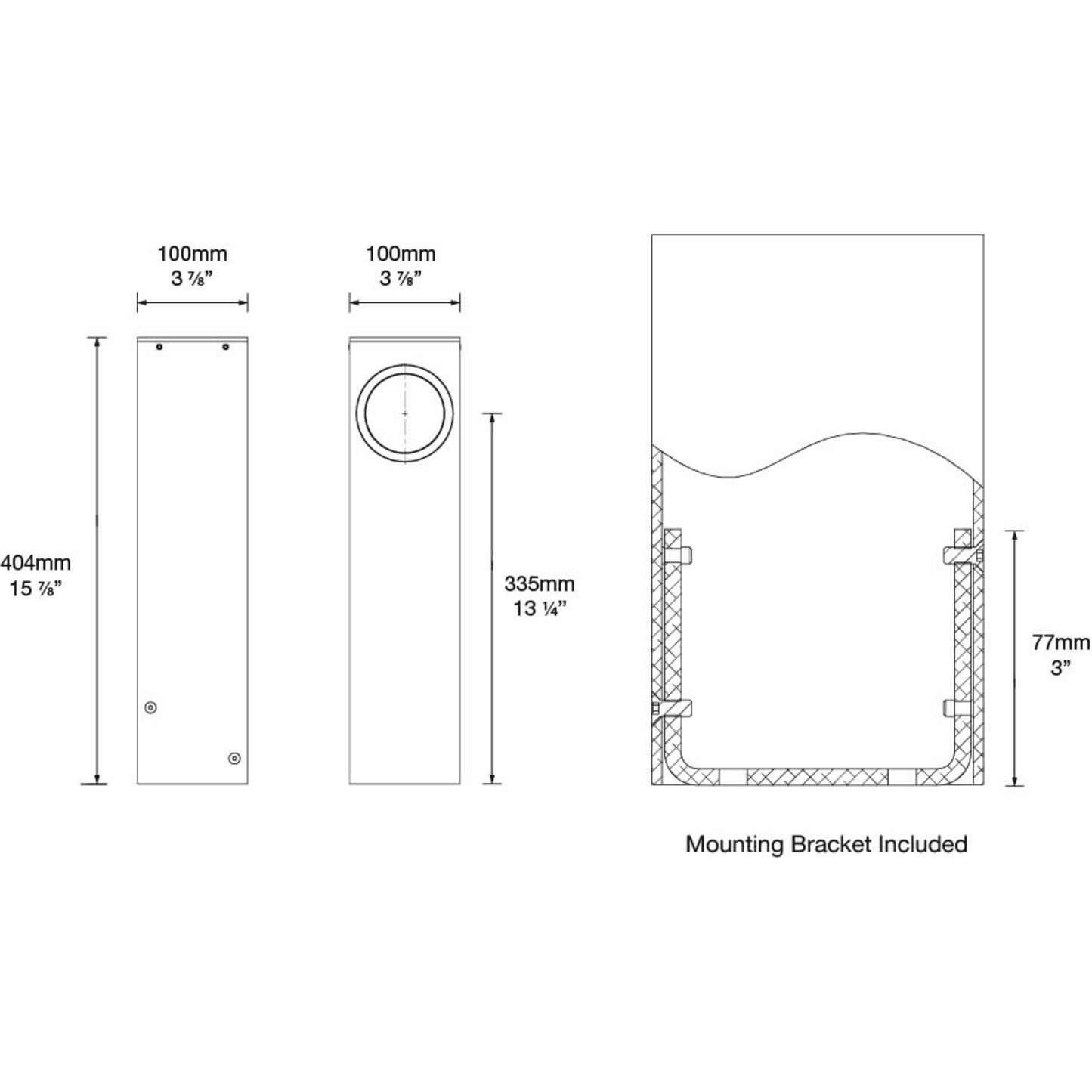 Hunza Watchman Bollard Pure LED (Series Circuit) - IP67