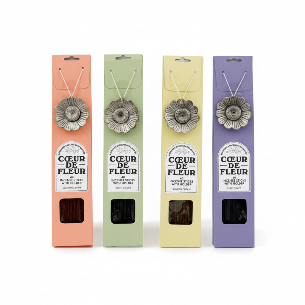 Incense sticks with holder
