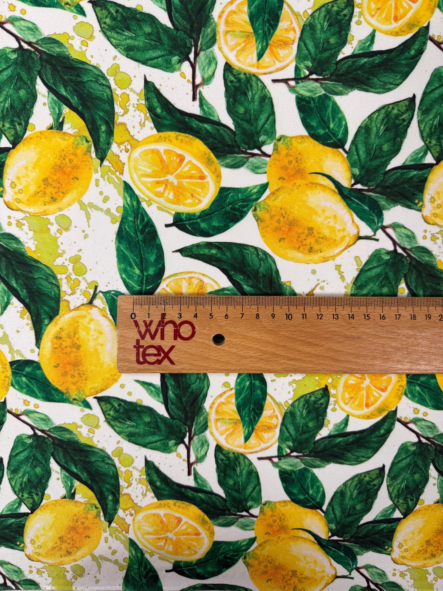 Lemon Pattern Fabric by the Metre