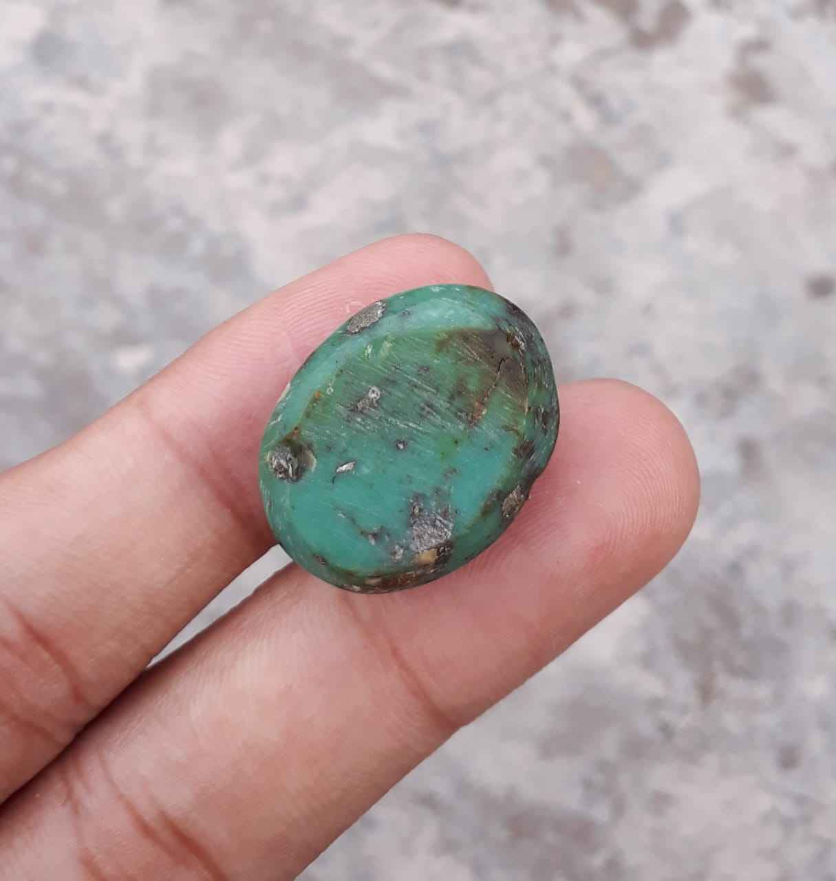 41ct Natural Turquoise, Green Matrix Turquoise, Dimensions 25 x20mm