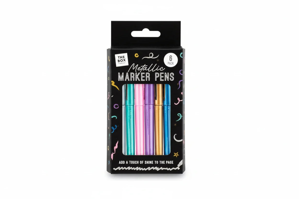 Metallic marker pens 6 pack