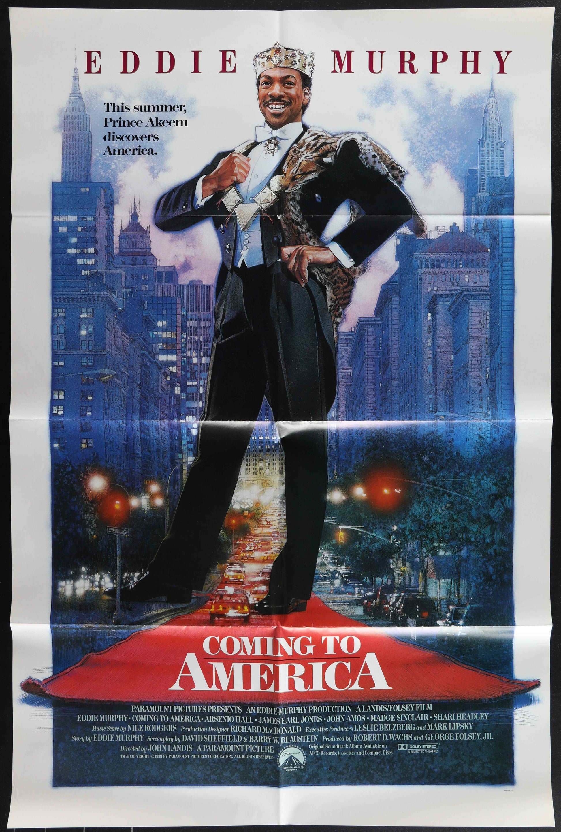 Coming To America (1988) Original US One Sheet Movie Poster