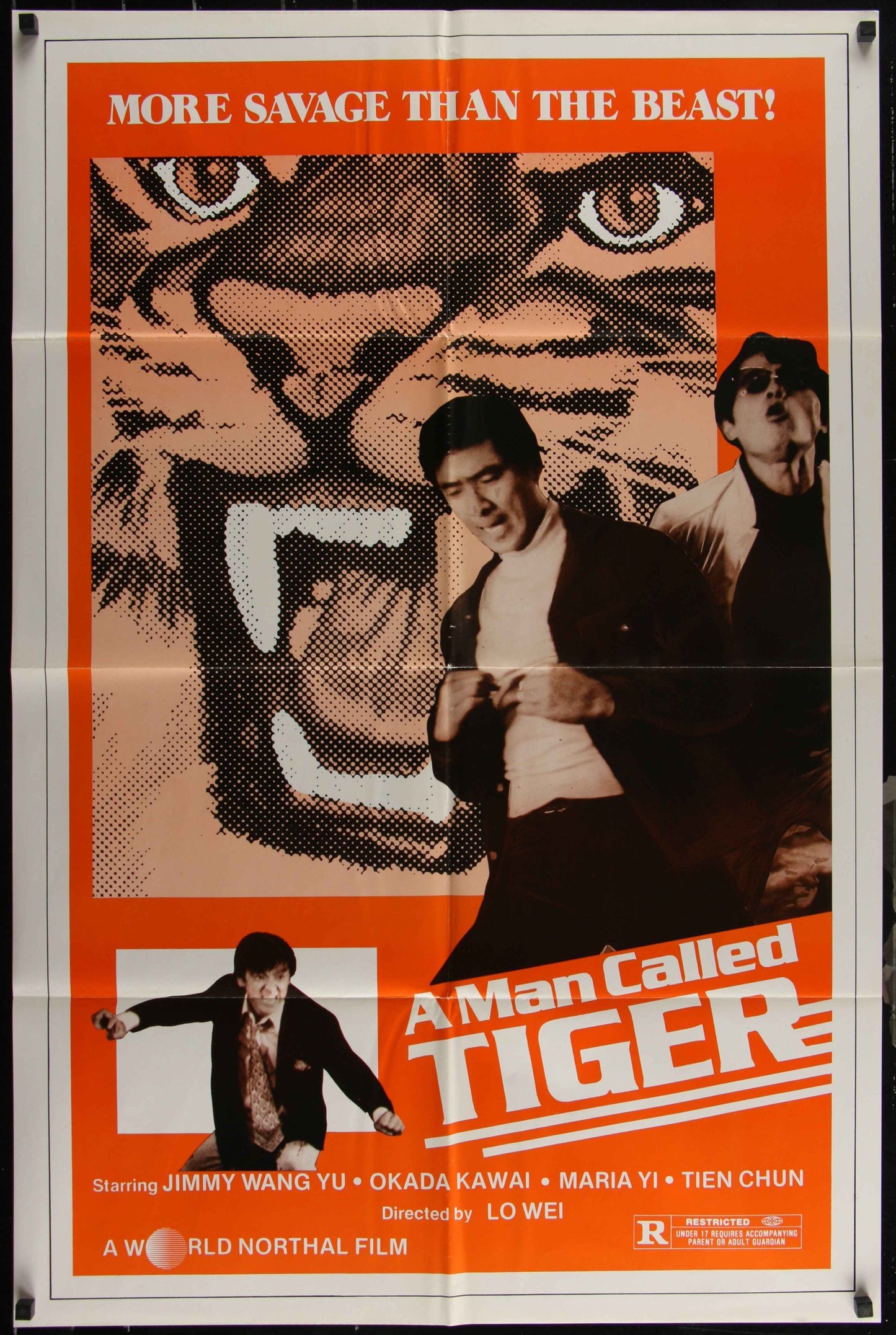 A Man Called Tiger (1981) Original US One Sheet Movie Poster
