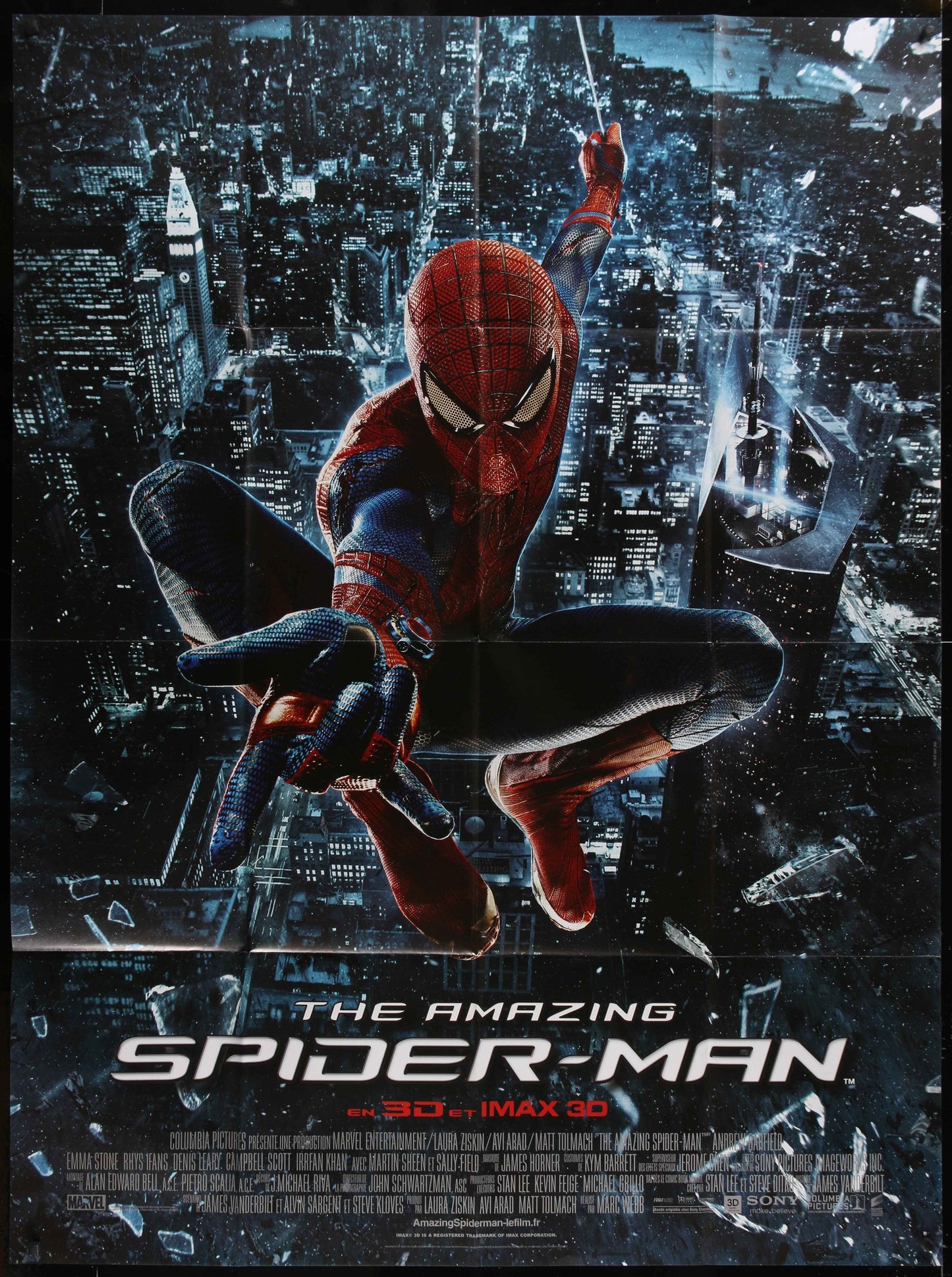 The Amazing Spider-Man (2012) Original French One-Panel Movie Poster